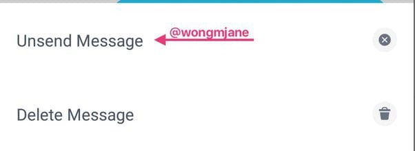Facebook Messenger Unsend