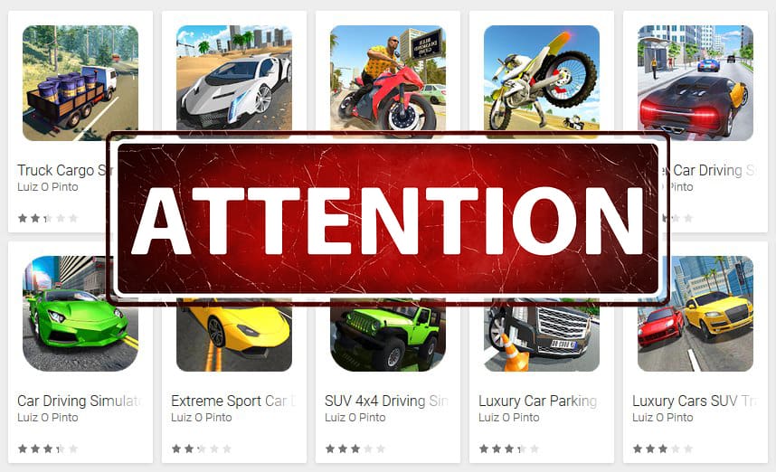 Play store game malware