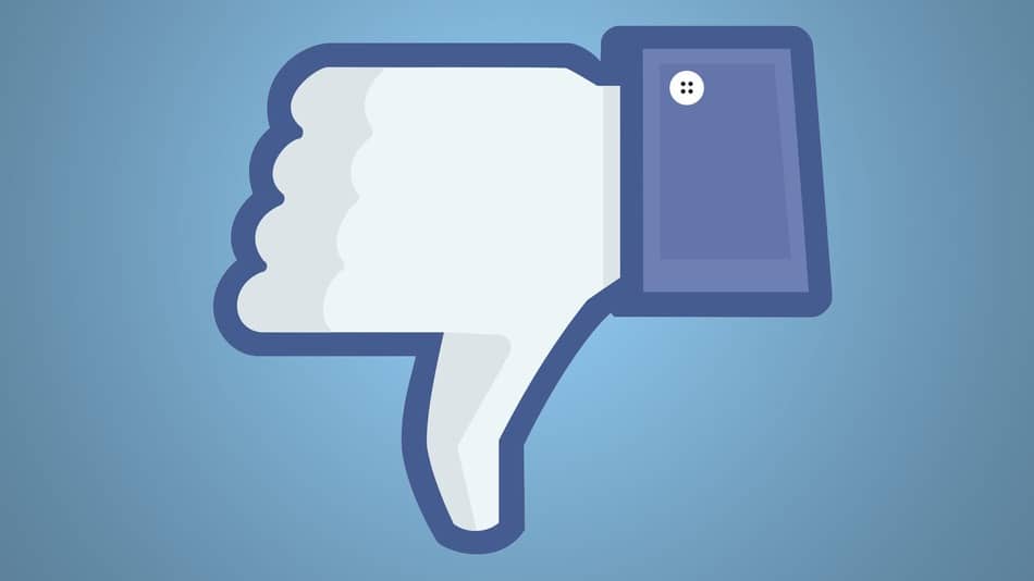 Facebook Thumbs down