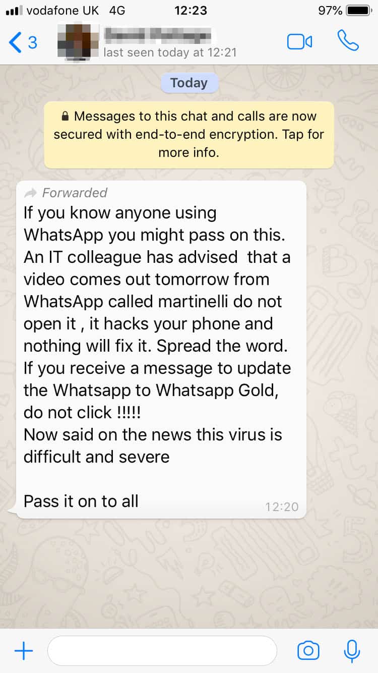 Whatsapp virus